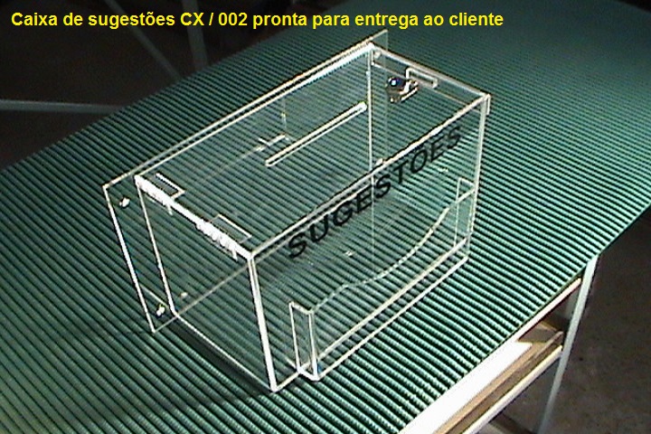 caixa de sugestões